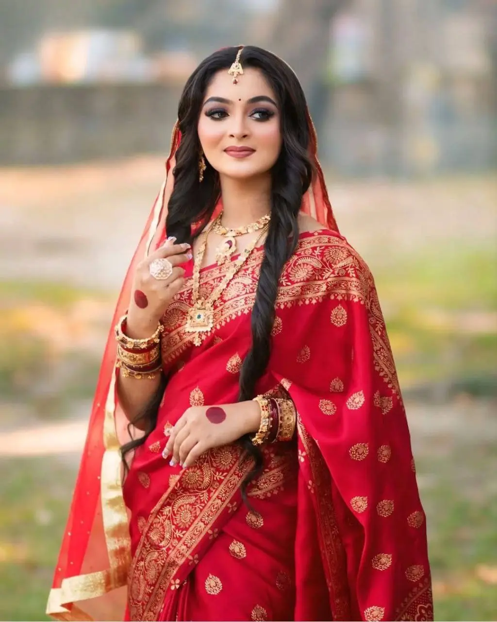 স্বর্ণলতা – অরিজিনাল প্রিমিয়াম বঁধুয়া বেনারসি শাড়ি 🌸 (3)